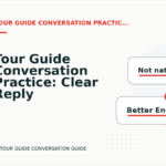 Tour Guide Conversation Practice: Clear Reply Patterns