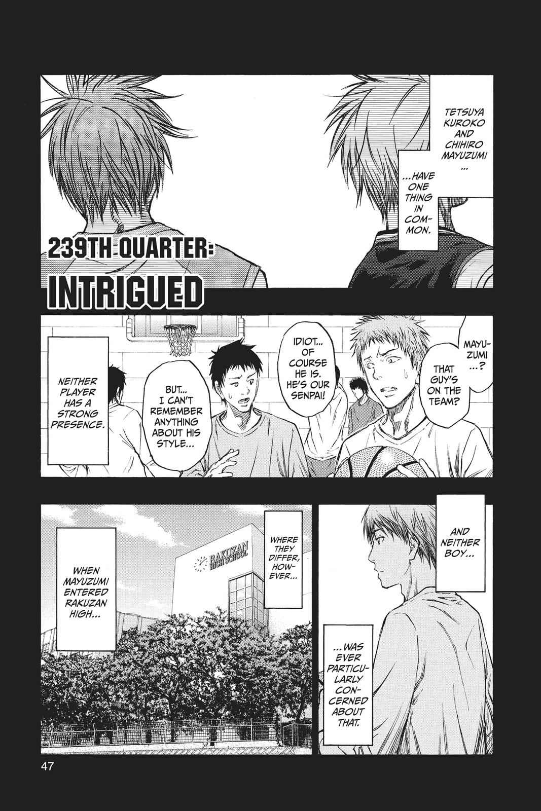 Kuroko no Basket Chapter 239 Page 1