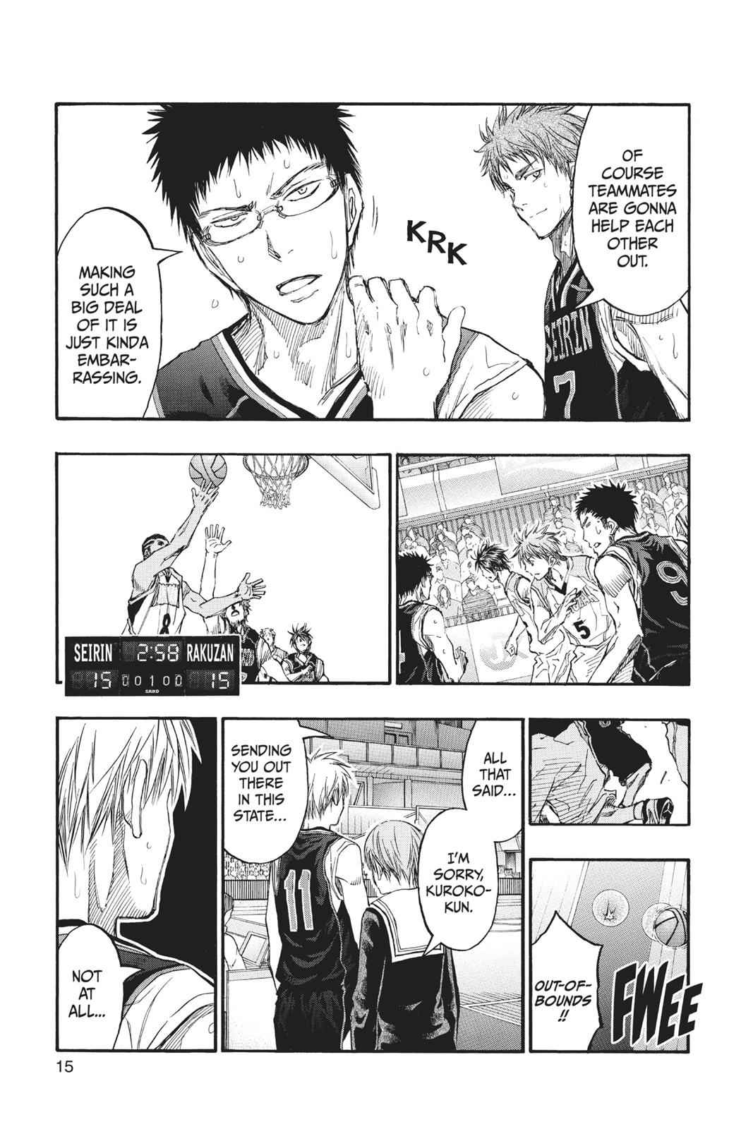 Kuroko no Basket Chapter 237 Page 15