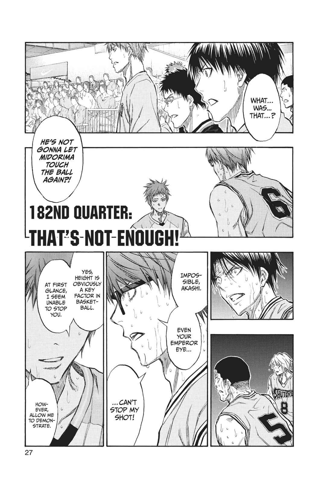 Kuroko no Basket Chapter 182 Page 1