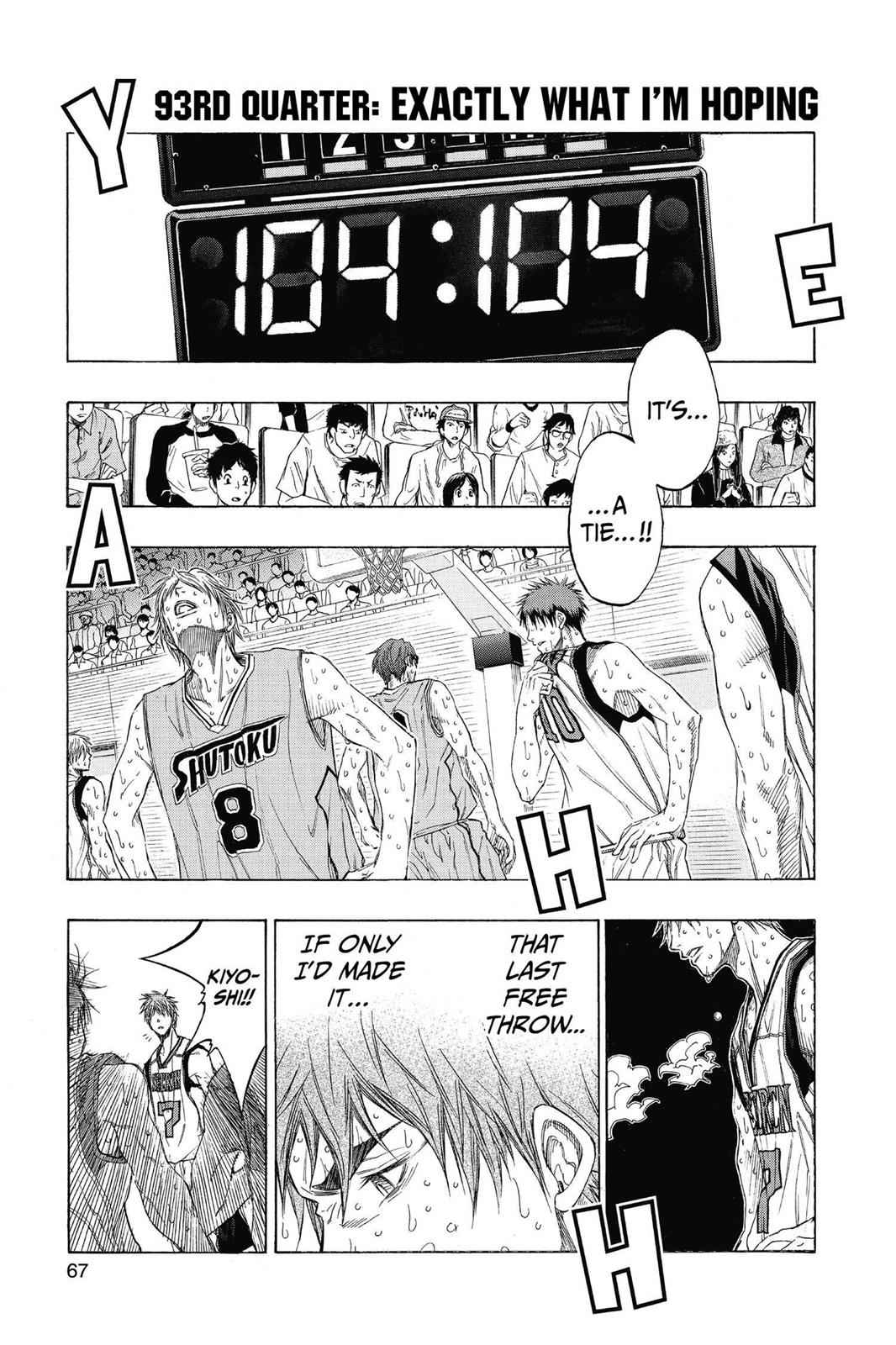 Kuroko no Basket Chapter 93 Page 1